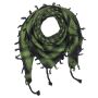 Kufiya - Stars black - green-olive green - Shemagh - Arafat scarf