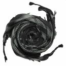 Kufiya - Pentagram black - grey - Shemagh - Arafat scarf