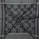 Palituch - Pentagramm schwarz - grau - Kufiya PLO Tuch