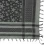 Kufiya - Stars large & small grey - black - Shemagh - Arafat scarf