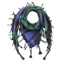 Kufiya - black - Tie dye-Batik-multicolored 02 - Shemagh...
