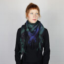 Kufiya - black - Tie dye-Batik-multicolored 02 - Shemagh - Arafat scarf