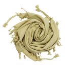 Baumwolltuch fein & dicht gewebt - beige - mit...
