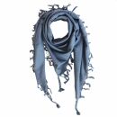 Cotton scarf fine & tightly woven - grey blue - with...