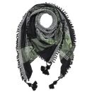 Stylishly detailed scarf with Kufiya style - Pattern 1 -...