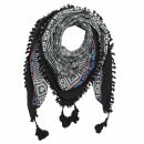 Stylishly detailed scarf with Kufiya style - Pattern 2 -...