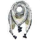 Stylishly detailed scarf with Kufiya style - Pattern 3 -...
