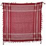 Kufiya - Stars red - white - Shemagh - Arafat scarf