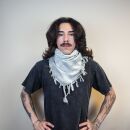 Palituch - weiß - grau-hellgrau - Kufiya PLO Tuch