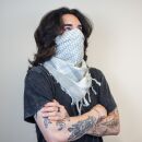 Palituch - weiß - grau-hellgrau - Kufiya PLO Tuch