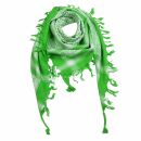 Kufiya - green-luminous green - white - Shemagh - Arafat scarf