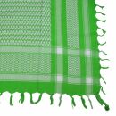 Kufiya - green-luminous green - white - Shemagh - Arafat scarf