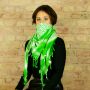 Kufiya - green-luminous green - white - Shemagh - Arafat scarf