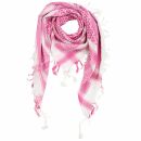 Kufiya - white - pink - Shemagh - Arafat scarf