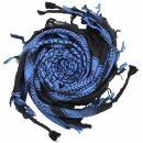 Kufiya - black - blue - Shemagh - Arafat scarf