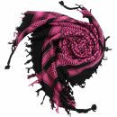 Kufiya - black - pink - Shemagh - Arafat scarf