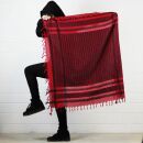 Kufiya - red - black - Shemagh - Arafat scarf