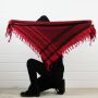 Kufiya - red - black - Shemagh - Arafat scarf