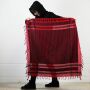 Kufiya - red - black - Shemagh - Arafat scarf