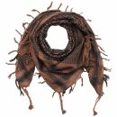 Kufiya - brown - black - Shemagh - Arafat scarf