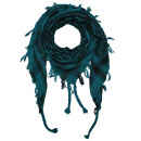 Kufiya - blue-petrol - black - Shemagh - Arafat scarf
