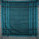 Kufiya - blue-petrol - black - Shemagh - Arafat scarf