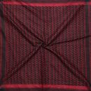 Kufiya - red-bordeaux - black - Shemagh - Arafat scarf