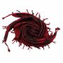 Kufiya - red-bordeaux - black - Shemagh - Arafat scarf