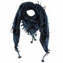 Kufiya - grey-blue dark - black - Shemagh - Arafat scarf