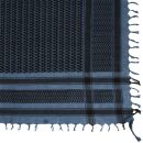 Kufiya - grey-blue dark - black - Shemagh - Arafat scarf