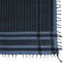 Kufiya - grey-blue dark - black - Shemagh - Arafat scarf