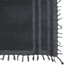 Kufiya - grey-dark grey - black - Shemagh - Arafat scarf