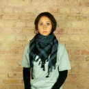 Kufiya - black - grey-blue dark - Shemagh - Arafat scarf