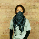 Kufiya - black - grey-blue dark - Shemagh - Arafat scarf