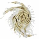 Kufiya - white - brown-beige - Shemagh - Arafat scarf