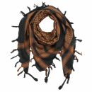 Kufiya - black - brown - Shemagh - Arafat scarf