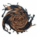 Kufiya - black - brown - Shemagh - Arafat scarf