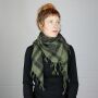 Kufiya - green-olive green - black - Shemagh - Arafat scarf