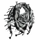 Kufiya - camouflage pixels - black - white - Shemagh - Arafat scarf