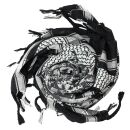 Kufiya - camouflage pixels - black - white - Shemagh - Arafat scarf