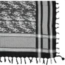 Palituch Camouflage-Pixel - schwarz - weiß - Kufiya PLO Tuch