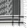 Palituch Camouflage-Pixel - weiß - schwarz - Kufiya PLO Tuch