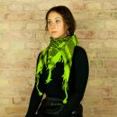 Palituch - grün-neongrün - schwarz - Kufiya PLO Tuch