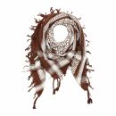 Kufiya - brown - white - Shemagh - Arafat scarf