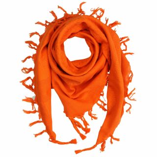 Kufiya - orange - orange - Shemagh - Arafat scarf