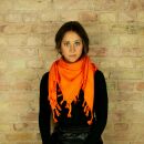 Kufiya - orange - orange - Shemagh - Arafat scarf