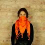 Kufiya - orange - orange - Shemagh - Arafat scarf