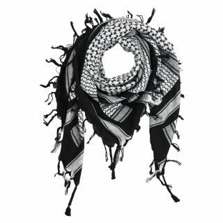 Kufiya Desert - black - white - Shemagh - Arafat scarf