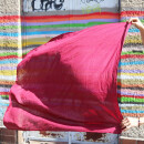 Cotton scarf fine & tightly woven - bordeaux - squared kerchief