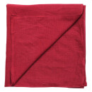 Cotton scarf fine & tightly woven - bordeaux - squared kerchief